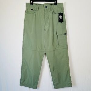 NWT Volcom Skate Vital Simon Bannerot Pant 31 Green Convertible Cargo Streetwear